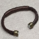Double Braided Brown Bracelet w/ Thread