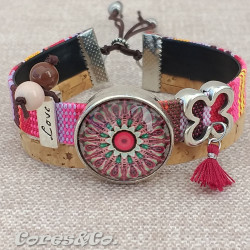 M Mandala Luck Adjustable Bracelet