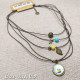 5 Layer Short Necklace Tram