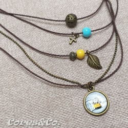 5 Layer Short Necklace Tram