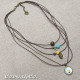 5 Layer Short Necklace Tram