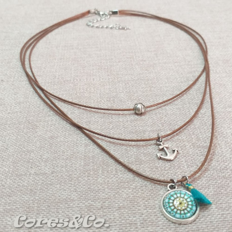 Mandala 3 Layer Short Necklace