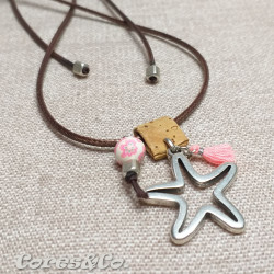 Long Adjustable Simple Necklace w/ Starfish