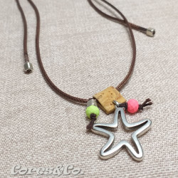 Long Adjustable Simple Necklace w/ Starfish