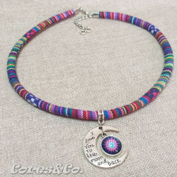 Moon & Mandala Ethnic Necklace