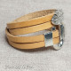 2 Turns Leather Bracelet w/ Leaf