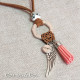Peace Symbol Long Adjustable Necklace