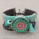 XL Mandala Wide Adjustable Bracelet