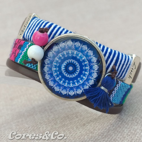 XL Mandala Wide Adjustable Bracelet