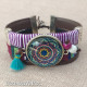 PLAXL6 - XL Mandala Wide Adjustable Bracelet