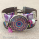 Pulseira Larga Ajustável c/ Mandala XL