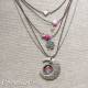 5 Layer Short Necklace Lucky Clover