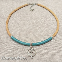 Lucky Clover Cork Necklace