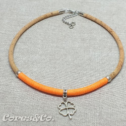 Lucky Clover Cork Necklace