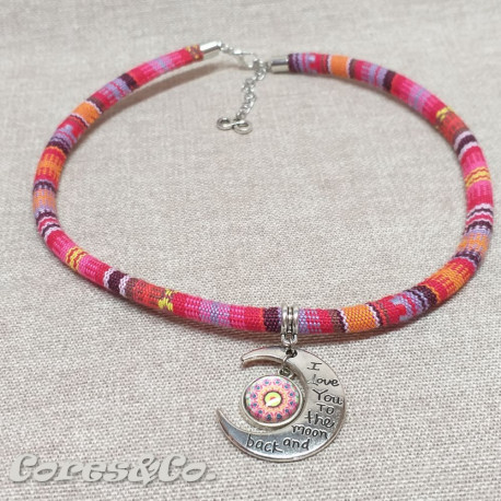 Moon & Mandala Ethnic Necklace