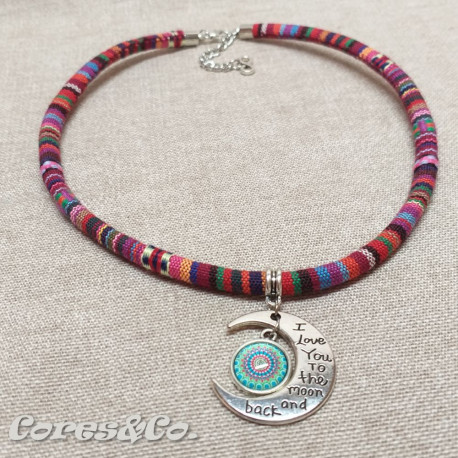 Moon & Mandala Ethnic Necklace