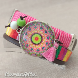 XL Mandala Wide Adjustable Bracelet