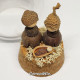Miniature Handmade Nativity Set in Glass Dome 2024/1