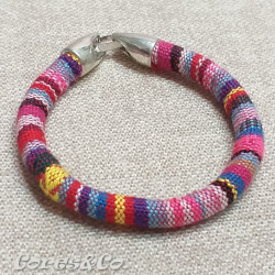 Pink Simple Ethnic Bracelet