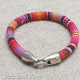 Pink-Orange Simple Ethnic Bracelet