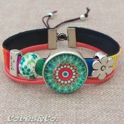 Pulseira Ajustável Luck c/ Mandala M