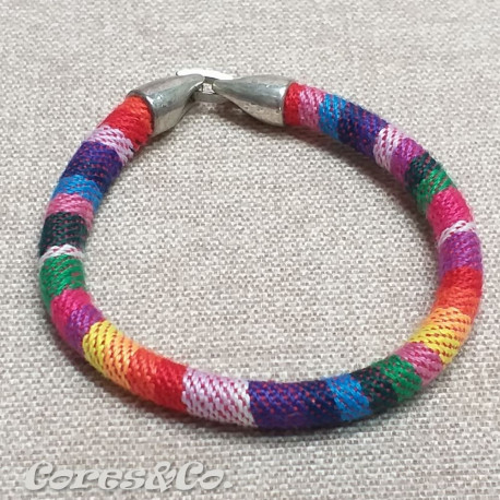 Pulseira Étnica Simples Arco-íris