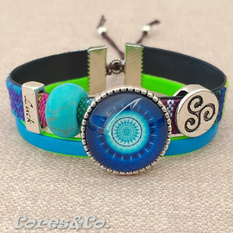 Pulseira Ajustável Luck c/ Mandala M