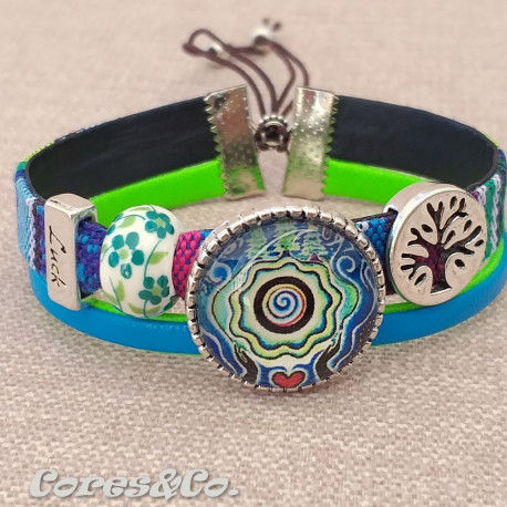 M Mandala Luck Adjustable Bracelet