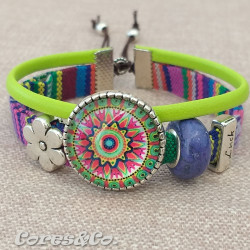 M Mandala Luck Adjustable Bracelet