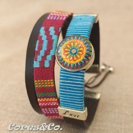 Pulseira Larga Ajustável c/ Mandala XS