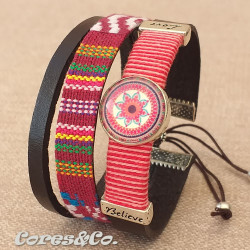 Pulseira Larga Ajustável c/ Mandala XS