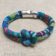 Blue Double Ethnic Bracelet