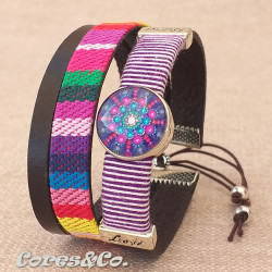 Pulseira Larga Ajustável c/ Mandala XS