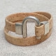 Natural Cork Two Turn Bracelet