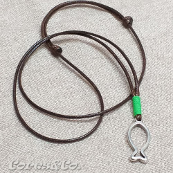 Fish Necklace w/ Green Line