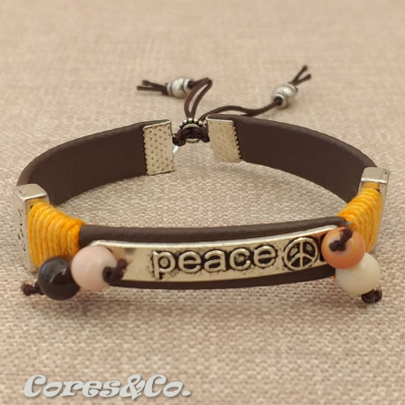 Peace Adjustable Bracelet