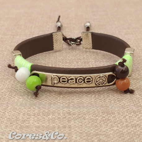 Peace Adjustable Bracelet