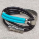 2 Turns Leather Bracelet w/ Blue Line