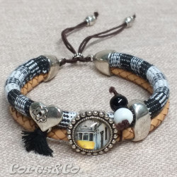 Typical Yellow Tram Double Adjustable Bracelet