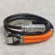2 Turns Leather Bracelet w/ Orange Line