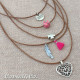 5 Layer Short Necklace "Someone Special"