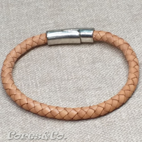 Natural Braided Leather Bracelet