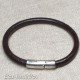 Dark Brown Leather Bracelet