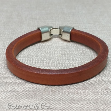 Camel Thick Leather Bracelet