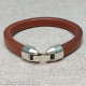 Camel Thick Leather Bracelet