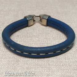 Stitched Thick Leather Bracelet