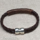 Double Braided Brown Bracelet w/ Thread