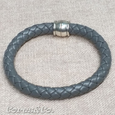 Grey Braided Bracelet