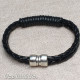 Double Braided Black Bracelet w/ Thread